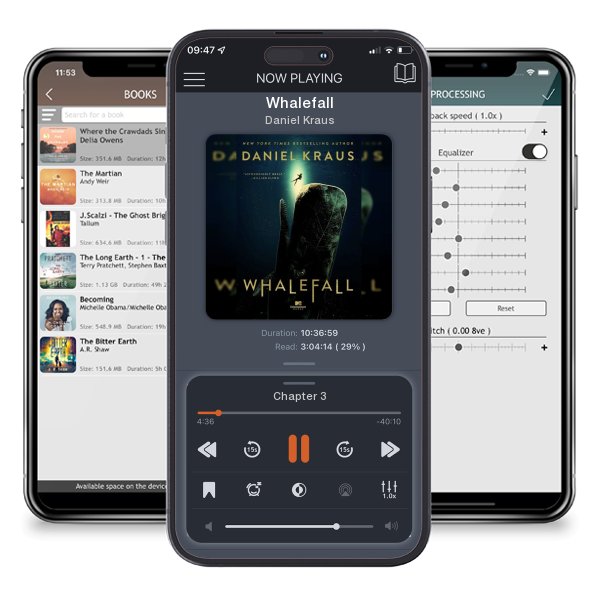Download fo free audiobook Whalefall by Daniel Kraus and listen anywhere on your iOS devices in the ListenBook app.