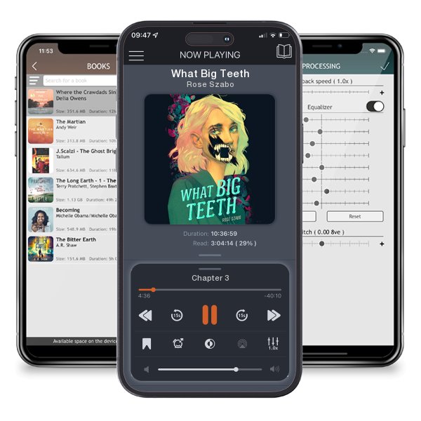 Download fo free audiobook What Big Teeth by Rose Szabo and listen anywhere on your iOS devices in the ListenBook app.