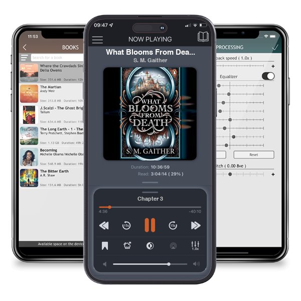 Download fo free audiobook What Blooms From Death by S. M. Gaither and listen anywhere on your iOS devices in the ListenBook app.