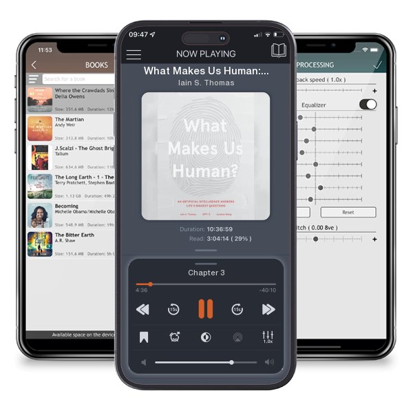 Download fo free audiobook What Makes Us Human: An Artificial Intelligence Answers Life's Biggest Questions by Iain S. Thomas and listen anywhere on your iOS devices in the ListenBook app.
