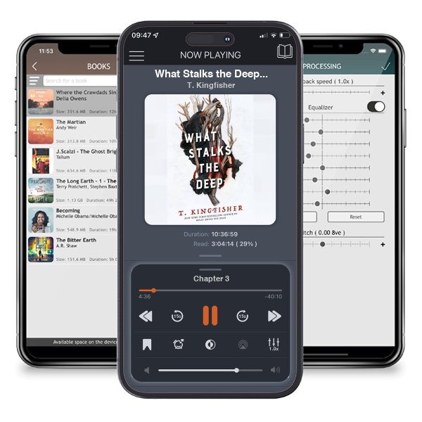 Download fo free audiobook What Stalks the Deep (Sworn Soldier, #3) by T. Kingfisher and listen anywhere on your iOS devices in the ListenBook app.