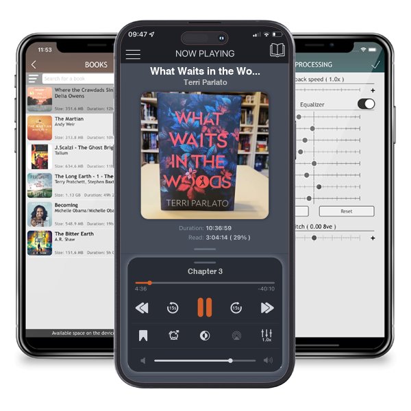 Download fo free audiobook What Waits in the Woods by Terri Parlato and listen anywhere on your iOS devices in the ListenBook app.