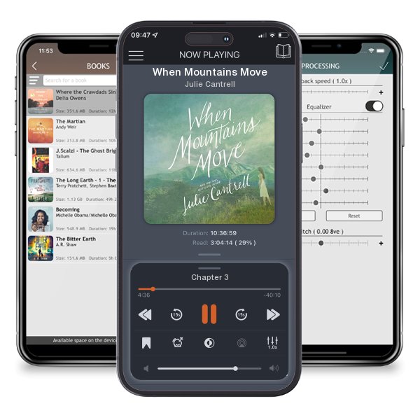 Download fo free audiobook When Mountains Move by Julie Cantrell and listen anywhere on your iOS devices in the ListenBook app.