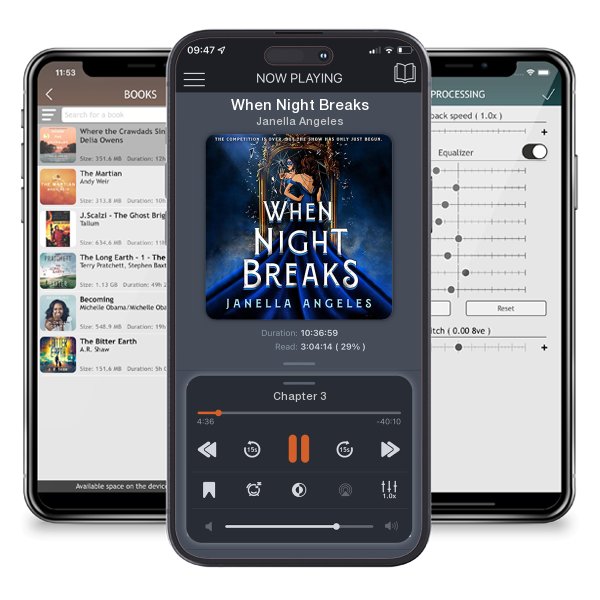 Download fo free audiobook When Night Breaks by Janella Angeles and listen anywhere on your iOS devices in the ListenBook app.