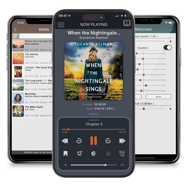 Download fo free audiobook When the Nightingale Sings by Suzanne Kelman and listen anywhere on your iOS devices in the ListenBook app.