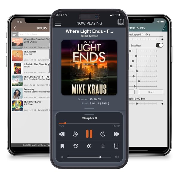 Download fo free audiobook Where Light Ends - FOLIANT FOUR: (A Post-Apocalyptic Thriller) by Mike Kraus and listen anywhere on your iOS devices in the ListenBook app.