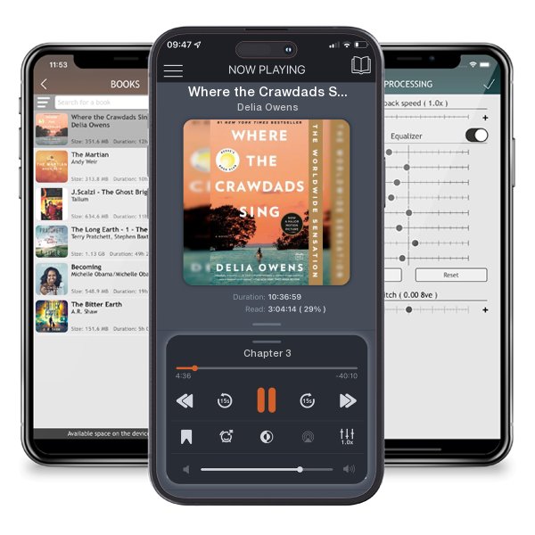 Download fo free audiobook Where the Crawdads Sing by Delia Owens and listen anywhere on your iOS devices in the ListenBook app.