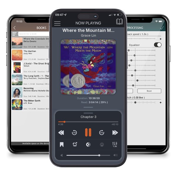 Download fo free audiobook Where the Mountain Meets the Moon (Newbery Honor Book) by Grace Lin and listen anywhere on your iOS devices in the ListenBook app.