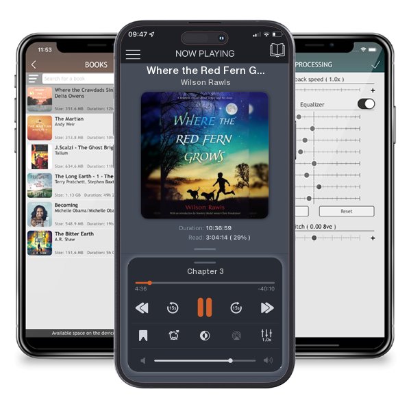 Download fo free audiobook Where the Red Fern Grows by Wilson Rawls and listen anywhere on your iOS devices in the ListenBook app.