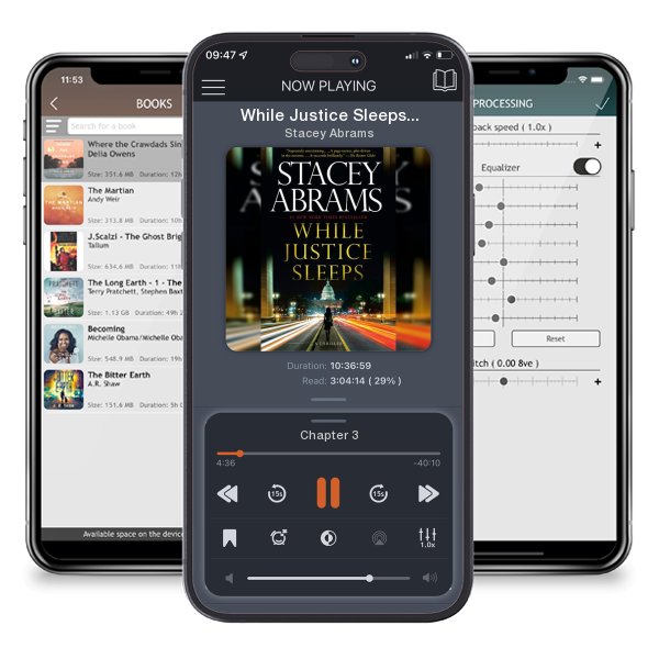 Download fo free audiobook While Justice Sleeps: A Thriller by Stacey Abrams and listen anywhere on your iOS devices in the ListenBook app.