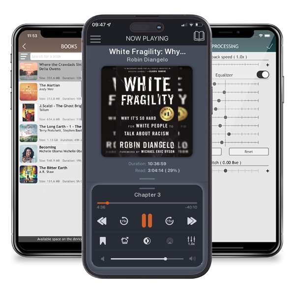 Download fo free audiobook White Fragility: Why It's So Hard for White People to Talk... by Robin Diangelo and listen anywhere on your iOS devices in the ListenBook app.