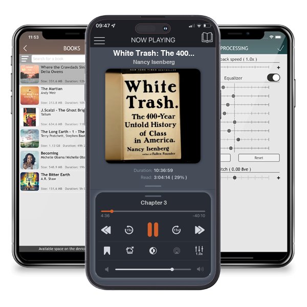 Download fo free audiobook White Trash: The 400-Year Untold History of Class in America by Nancy Isenberg and listen anywhere on your iOS devices in the ListenBook app.