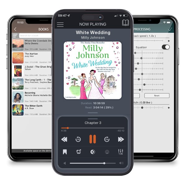 Download fo free audiobook White Wedding by Milly Johnson and listen anywhere on your iOS devices in the ListenBook app.