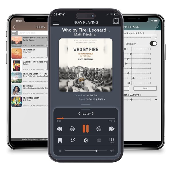 Download fo free audiobook Who by Fire: Leonard Cohen in the Sinai by Matti Friedman and listen anywhere on your iOS devices in the ListenBook app.