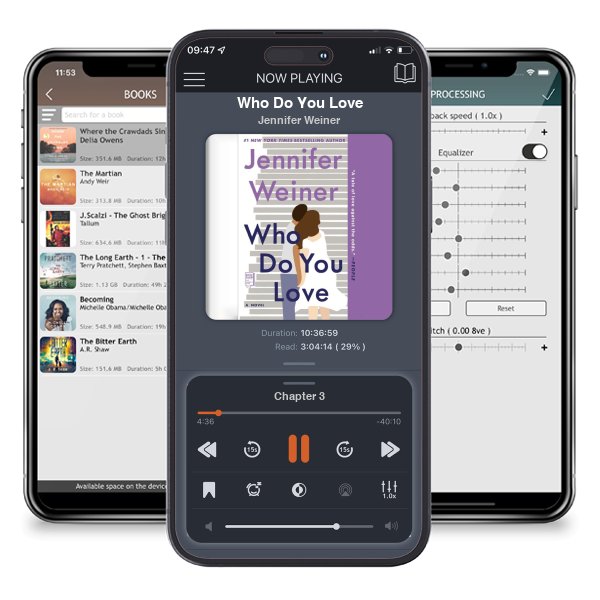 Download fo free audiobook Who Do You Love by Jennifer Weiner and listen anywhere on your iOS devices in the ListenBook app.