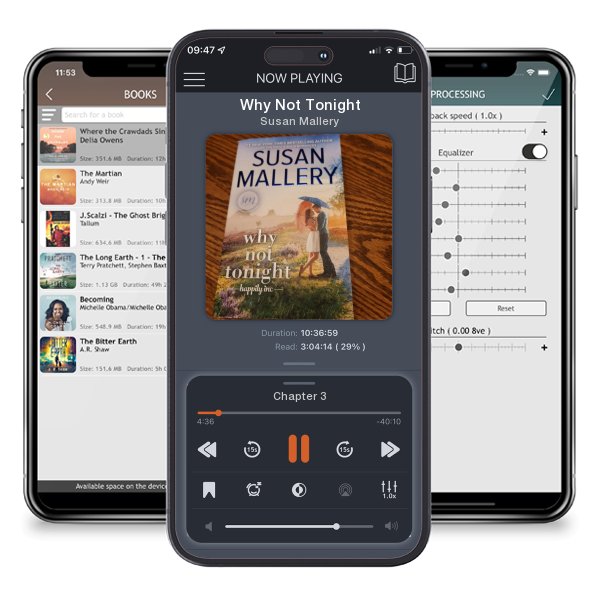 Download fo free audiobook Why Not Tonight by Susan Mallery and listen anywhere on your iOS devices in the ListenBook app.