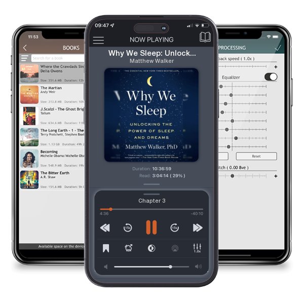 Download fo free audiobook Why We Sleep: Unlocking the Power of Sleep and Dreams by Matthew Walker and listen anywhere on your iOS devices in the ListenBook app.
