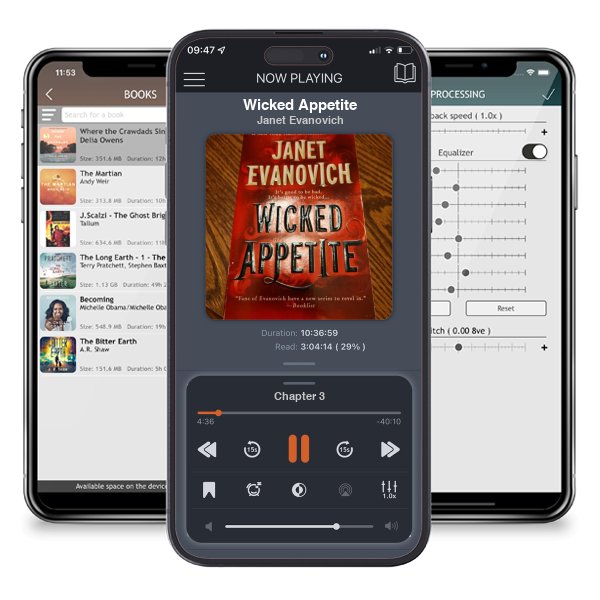 Download fo free audiobook Wicked Appetite by Janet Evanovich and listen anywhere on your iOS devices in the ListenBook app.