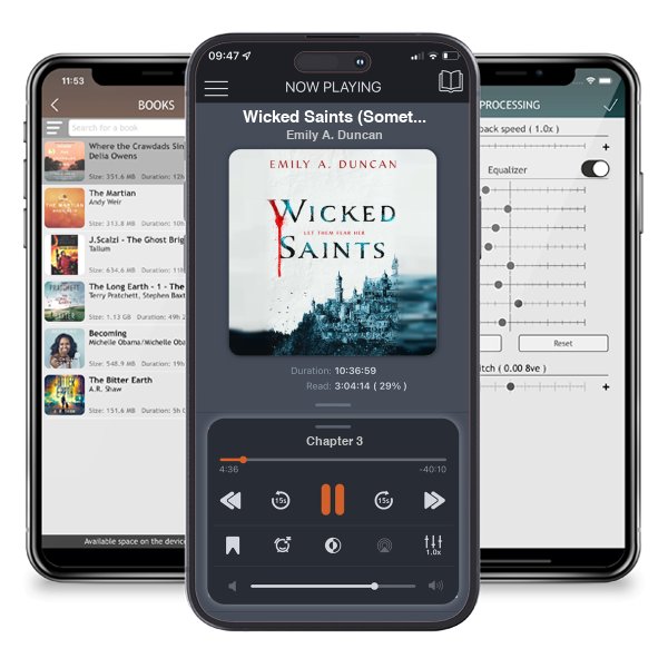Download fo free audiobook Wicked Saints (Something Dark and Holy, #1) by Emily A. Duncan and listen anywhere on your iOS devices in the ListenBook app.