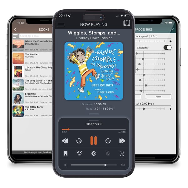 Download fo free audiobook Wiggles, Stomps, and Squeezes Calm My Jitters Down by Lindsey Rowe Parker and listen anywhere on your iOS devices in the ListenBook app.