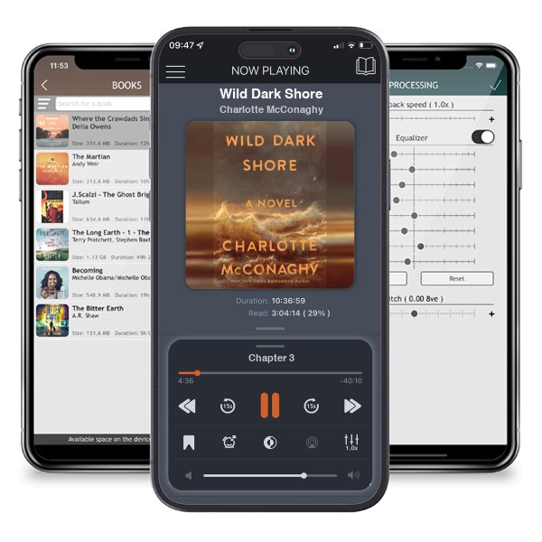 Download fo free audiobook Wild Dark Shore by Charlotte McConaghy and listen anywhere on your iOS devices in the ListenBook app.