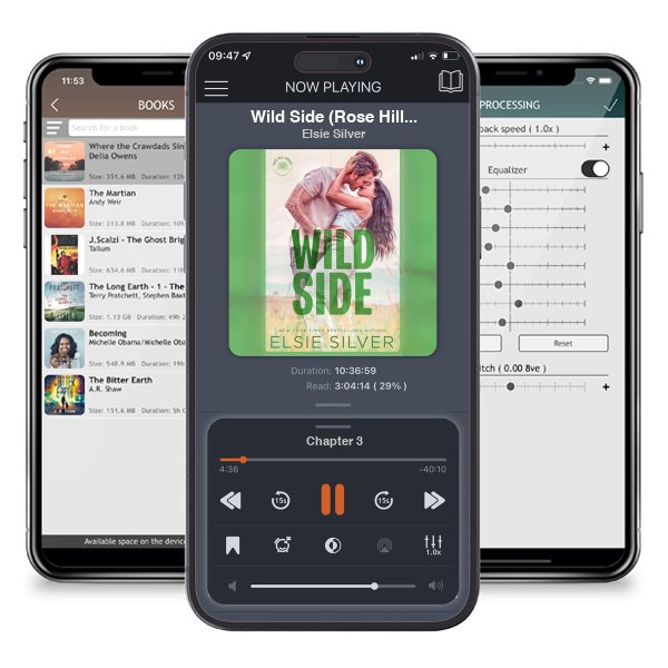 Download fo free audiobook Wild Side (Rose Hill, #3) by Elsie Silver and listen anywhere on your iOS devices in the ListenBook app.