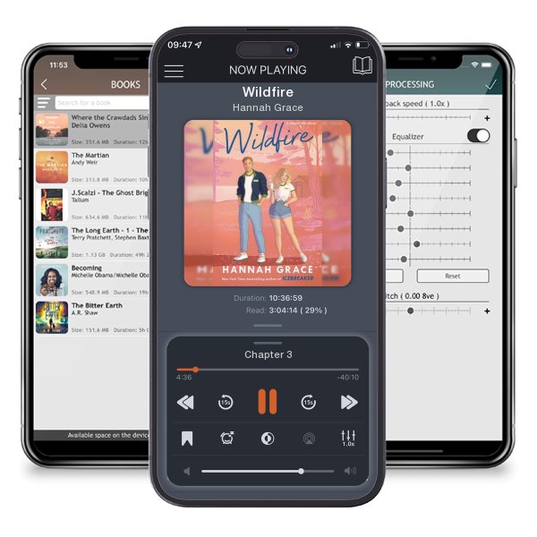 Download fo free audiobook Wildfire by Hannah Grace and listen anywhere on your iOS devices in the ListenBook app.