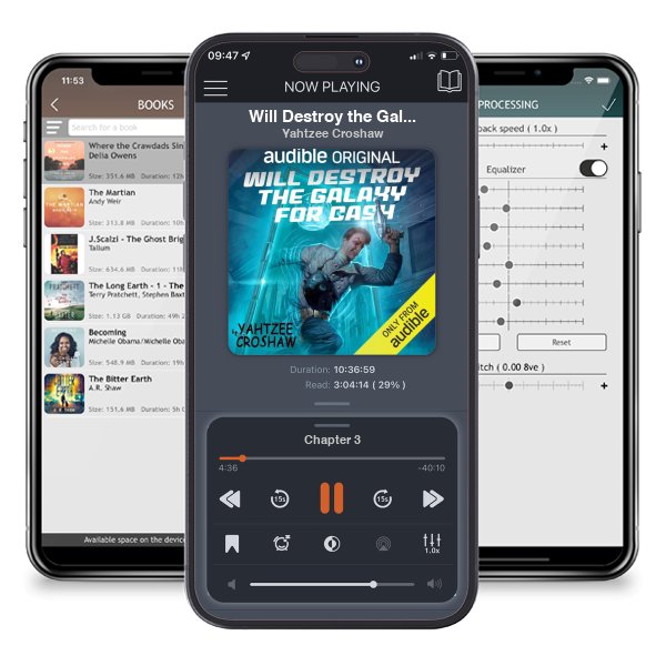 Download fo free audiobook Will Destroy the Galaxy for Cash by Yahtzee Croshaw and listen anywhere on your iOS devices in the ListenBook app.