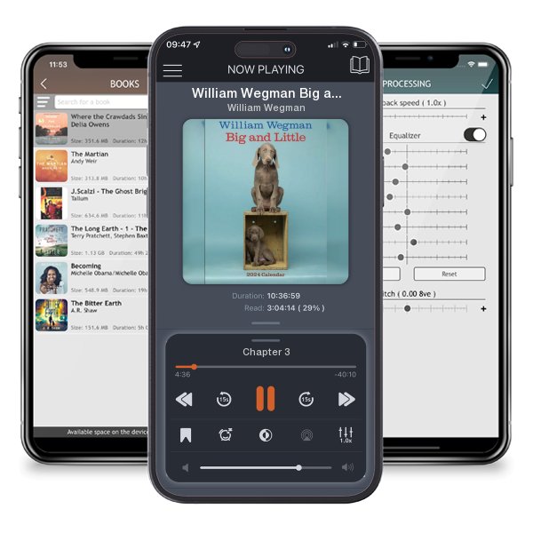 Download fo free audiobook William Wegman Big and Little 2024 Wall Calendar by William Wegman and listen anywhere on your iOS devices in the ListenBook app.