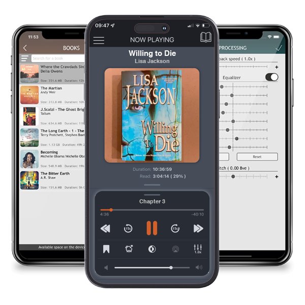 Download fo free audiobook Willing to Die by Lisa Jackson and listen anywhere on your iOS devices in the ListenBook app.