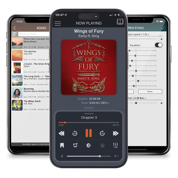 Download fo free audiobook Wings of Fury by Emily R. King and listen anywhere on your iOS devices in the ListenBook app.