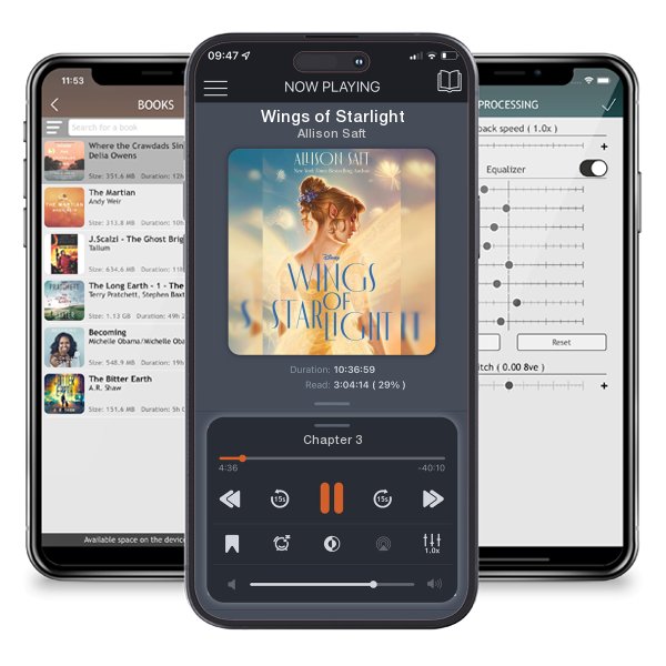 Download fo free audiobook Wings of Starlight by Allison Saft and listen anywhere on your iOS devices in the ListenBook app.