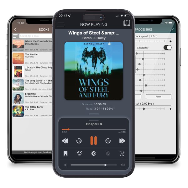 Download fo free audiobook Wings of Steel & Fury by Sarah J. Daley and listen anywhere on your iOS devices in the ListenBook app.