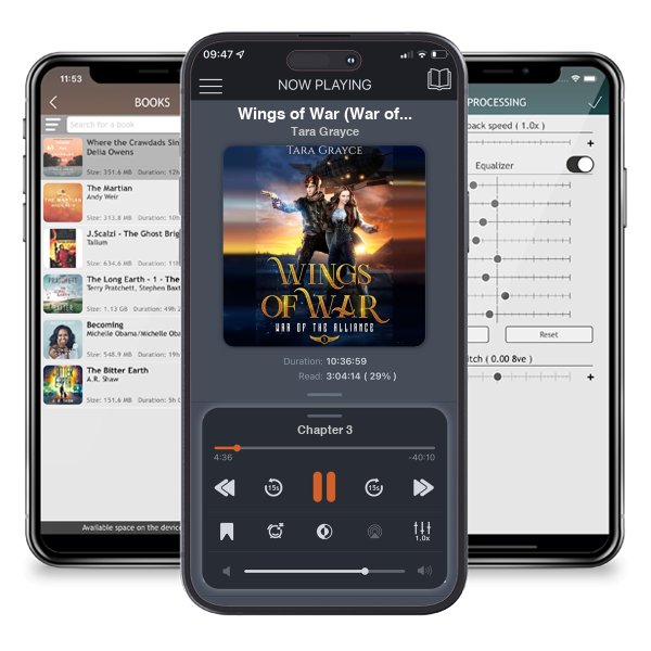 Download fo free audiobook Wings of War (War of the Alliance Book 1) by Tara Grayce and listen anywhere on your iOS devices in the ListenBook app.