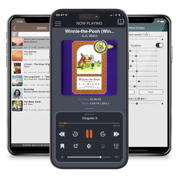 Download fo free audiobook Winnie-the-Pooh (Winnie-the-Pooh, #1) by A.A. Milne and listen anywhere on your iOS devices in the ListenBook app.