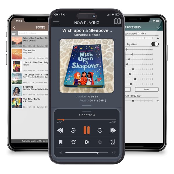 Download fo free audiobook Wish upon a Sleepover by Suzanne Selfors and listen anywhere on your iOS devices in the ListenBook app.