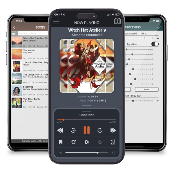 Download fo free audiobook Witch Hat Atelier 9 by Kamome Shirahama and listen anywhere on your iOS devices in the ListenBook app.