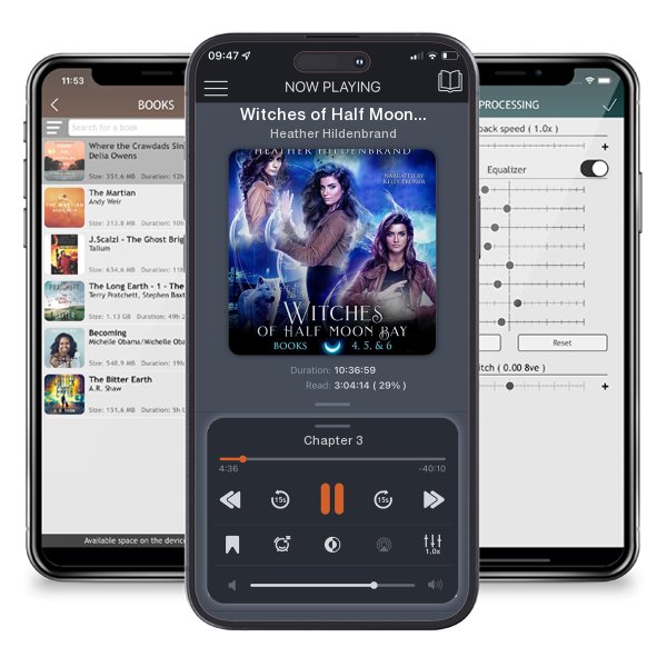 Download fo free audiobook Witches of Half Moon Bay - Books 4-6 by Heather Hildenbrand and listen anywhere on your iOS devices in the ListenBook app.