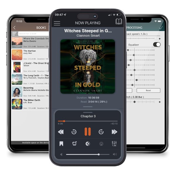 Download fo free audiobook Witches Steeped in Gold (Witches Steeped in Gold, #1) by Ciannon Smart and listen anywhere on your iOS devices in the ListenBook app.