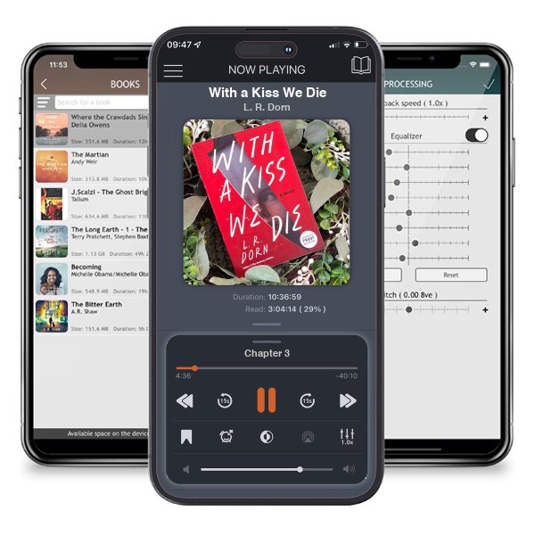 Download fo free audiobook With a Kiss We Die by L. R. Dorn and listen anywhere on your iOS devices in the ListenBook app.