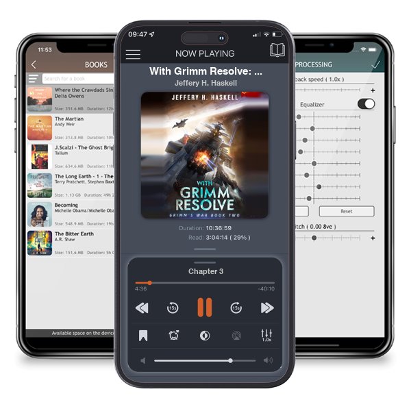 Download fo free audiobook With Grimm Resolve: A Military Sci-Fi Series (Grimm\'s War Book 2) by Jeffery H. Haskell and listen anywhere on your iOS devices in the ListenBook app.