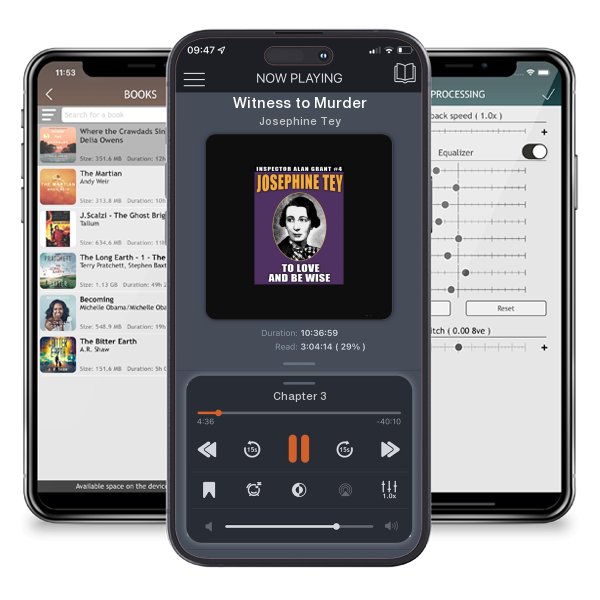 Download fo free audiobook Witness to Murder by Josephine Tey and listen anywhere on your iOS devices in the ListenBook app.