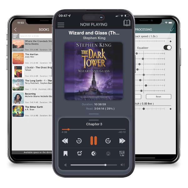 Download fo free audiobook Wizard and Glass (The Dark Tower, #4) by Stephen King and listen anywhere on your iOS devices in the ListenBook app.