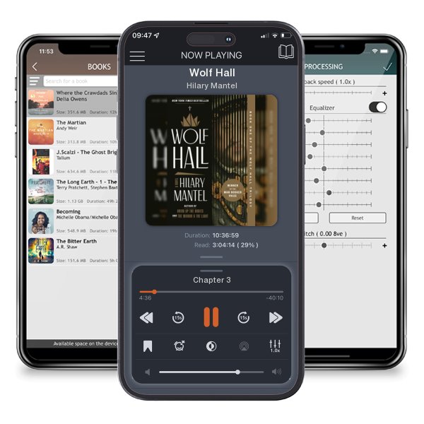 Download fo free audiobook Wolf Hall by Hilary Mantel and listen anywhere on your iOS devices in the ListenBook app.