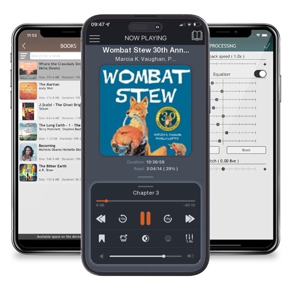 Download fo free audiobook Wombat Stew 30th Anniversary... by Marcia K. Vaughan, Pamela... and listen anywhere on your iOS devices in the ListenBook app.