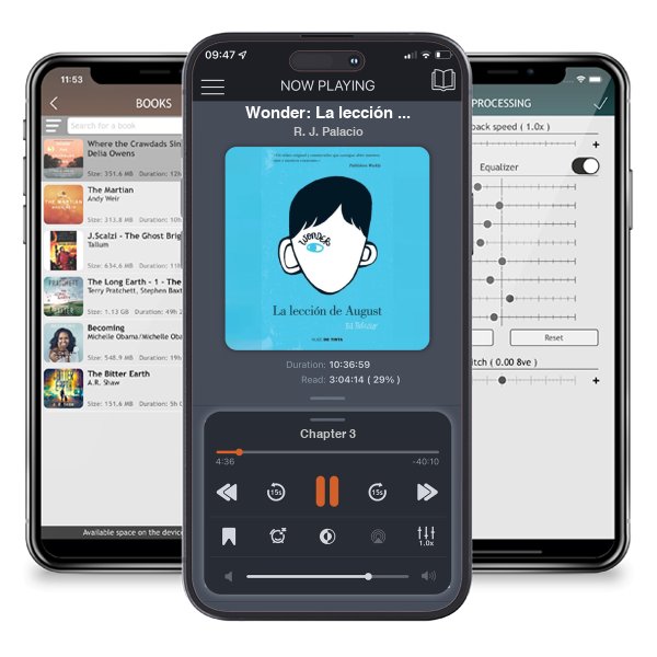 Descargar audiolibro gratis Wonder: La lección de August / Wonder by R. J. Palacio y escuchar en cualquier lugar en sus dispositivos iOS en la aplicación ListenBook.