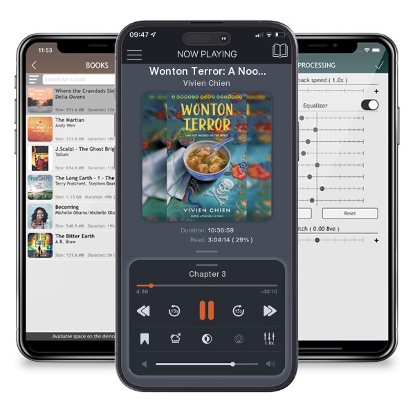 Download fo free audiobook Wonton Terror: A Noodle Shop Mystery by Vivien Chien and listen anywhere on your iOS devices in the ListenBook app.