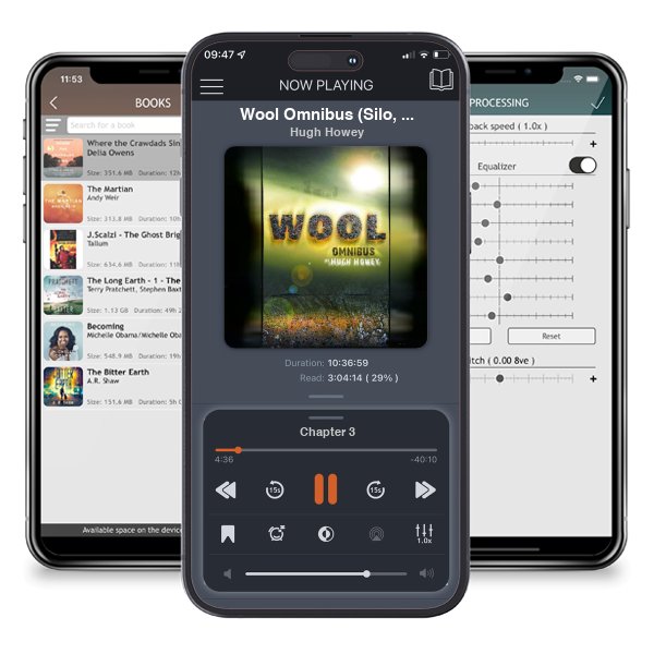 Download fo free audiobook Wool Omnibus (Silo, #1) by Hugh Howey and listen anywhere on your iOS devices in the ListenBook app.