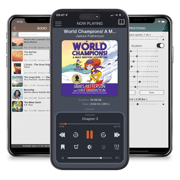 Download fo free audiobook World Champions! A Max Einstein Adventure by James Patterson and listen anywhere on your iOS devices in the ListenBook app.
