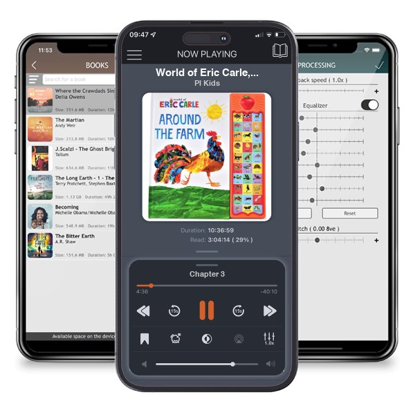 Download fo free audiobook World of Eric Carle, Around the Farm 30-Button Animal Sound Book - Great for First Words - PI Kids by PI Kids and listen anywhere on your iOS devices in the ListenBook app.